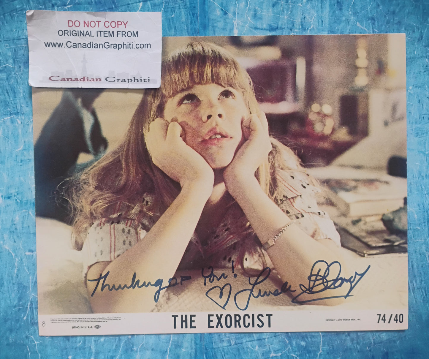 Linda Blair Hand Signed Autograph 8x10 Photo PSA COA Exorcist