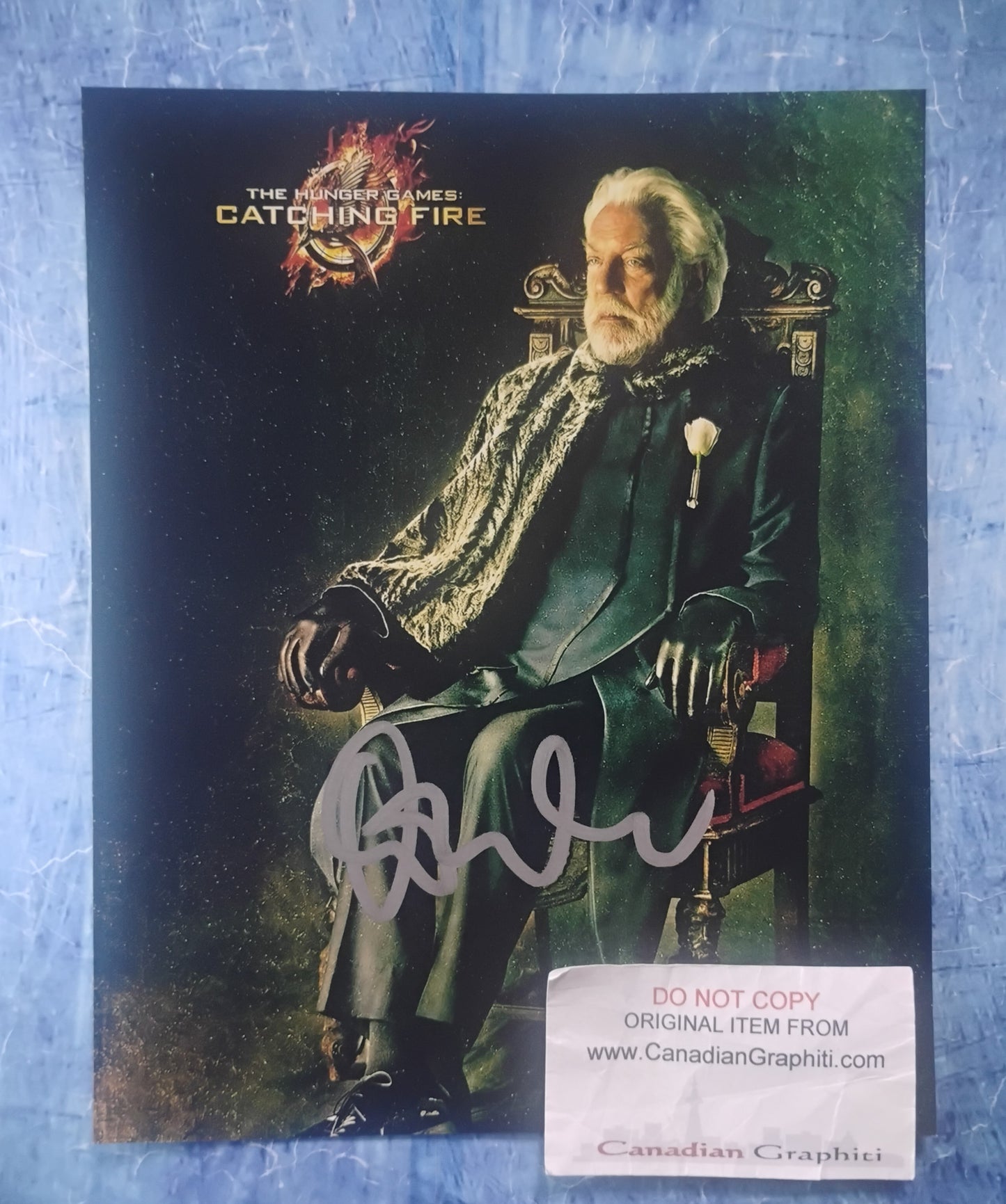 Donald Sutherland Hand Signed Autograph 8x10 Photo BAS COA Hunger Games