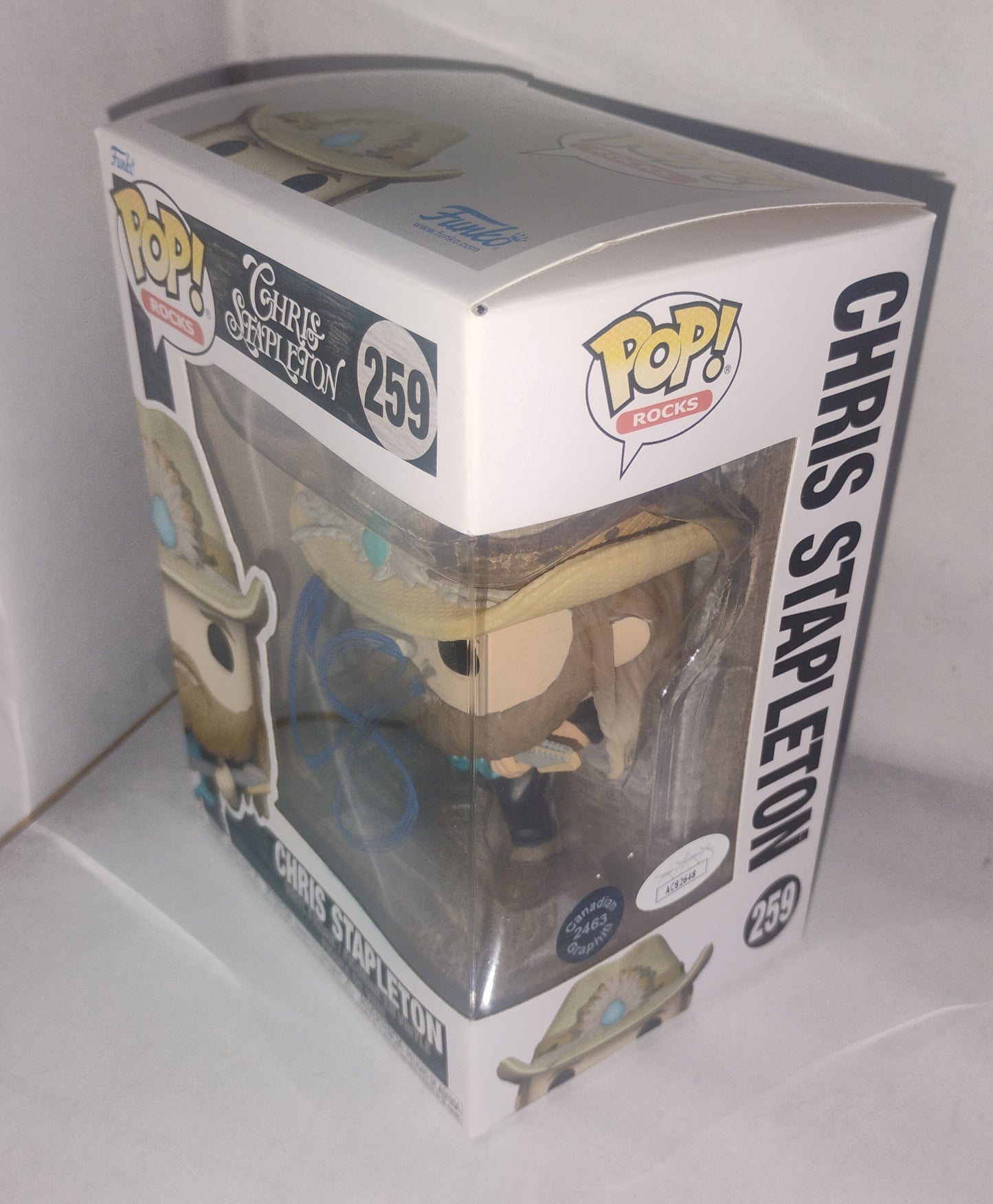 Chris Stapleton Hand Signed Autograph Funko Pop JSA COA