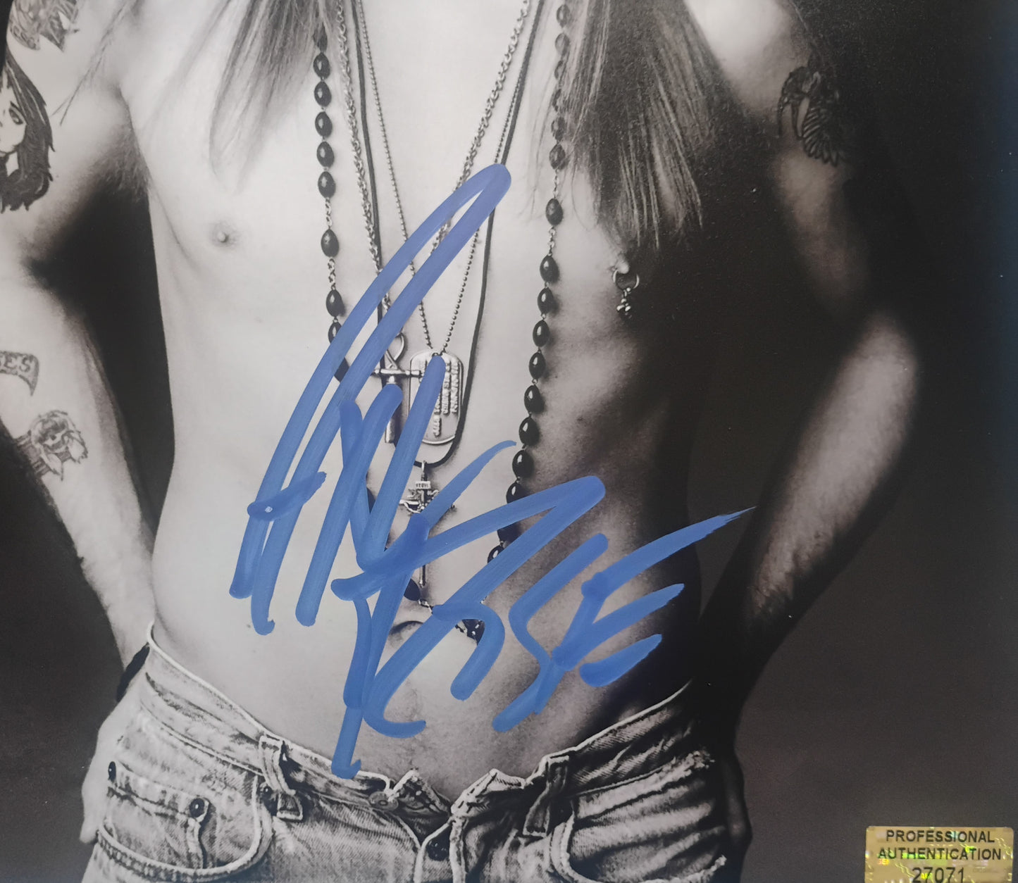 Axl Rose Hand Signed Autograph 8x10 Photo COA Guns N Roses