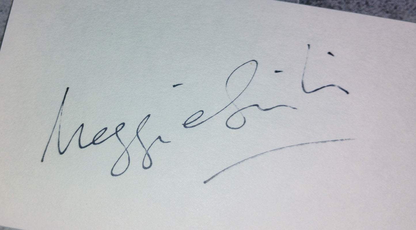 Maggie Smith Hand Signed Autograph Index Card COA