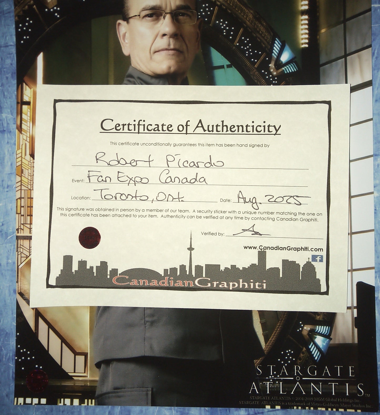 Robert Picardo Hand Signed Autograph 8x10 Photo OPix COA Stargate Atlantis