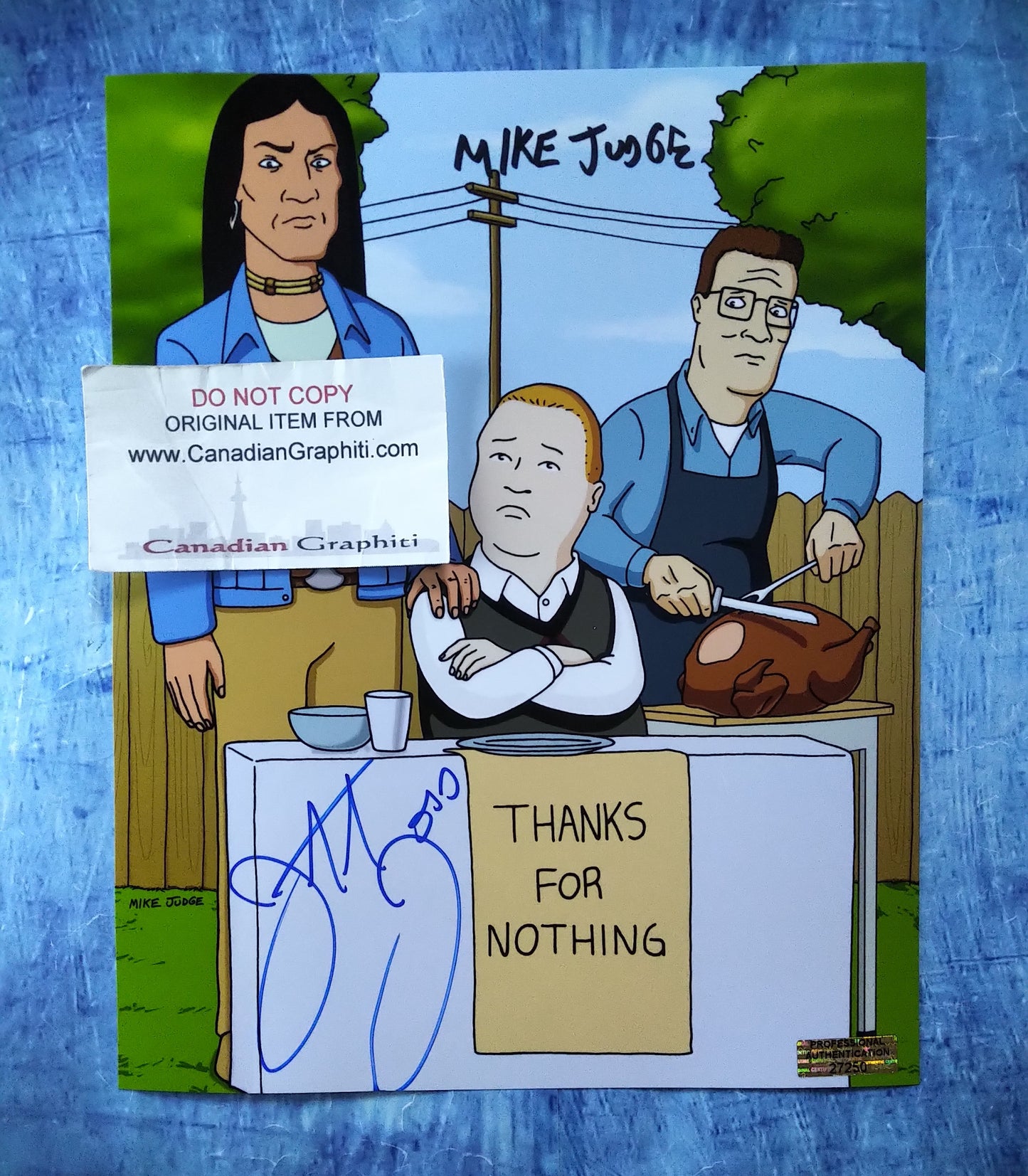 Mike Judge & Jonathan Joss Hand Signed Autograph 8x10 Photo COA King Of The Hill