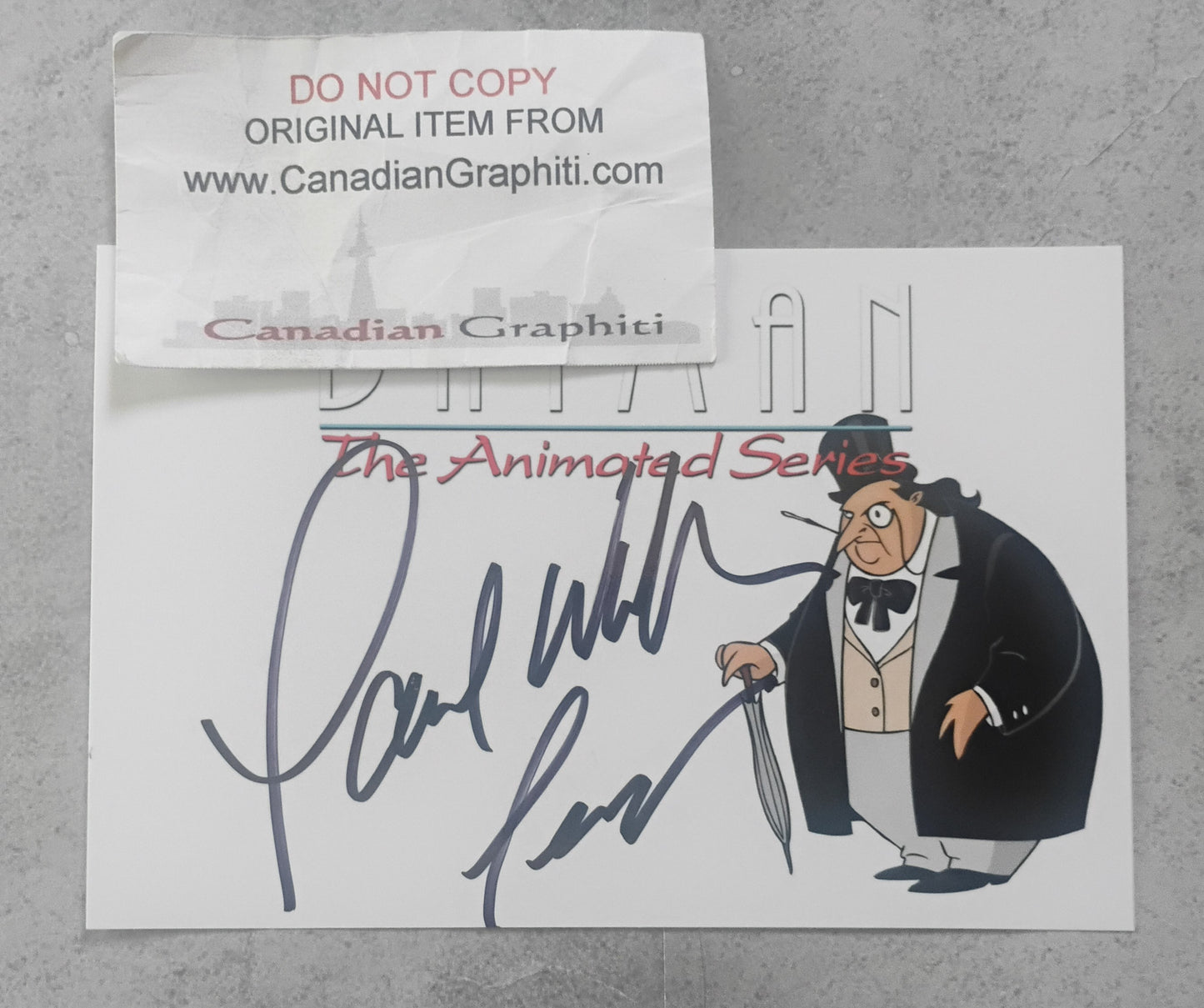 Paul Williams Hand Signed Autograph Photo COA Batman Animated Series