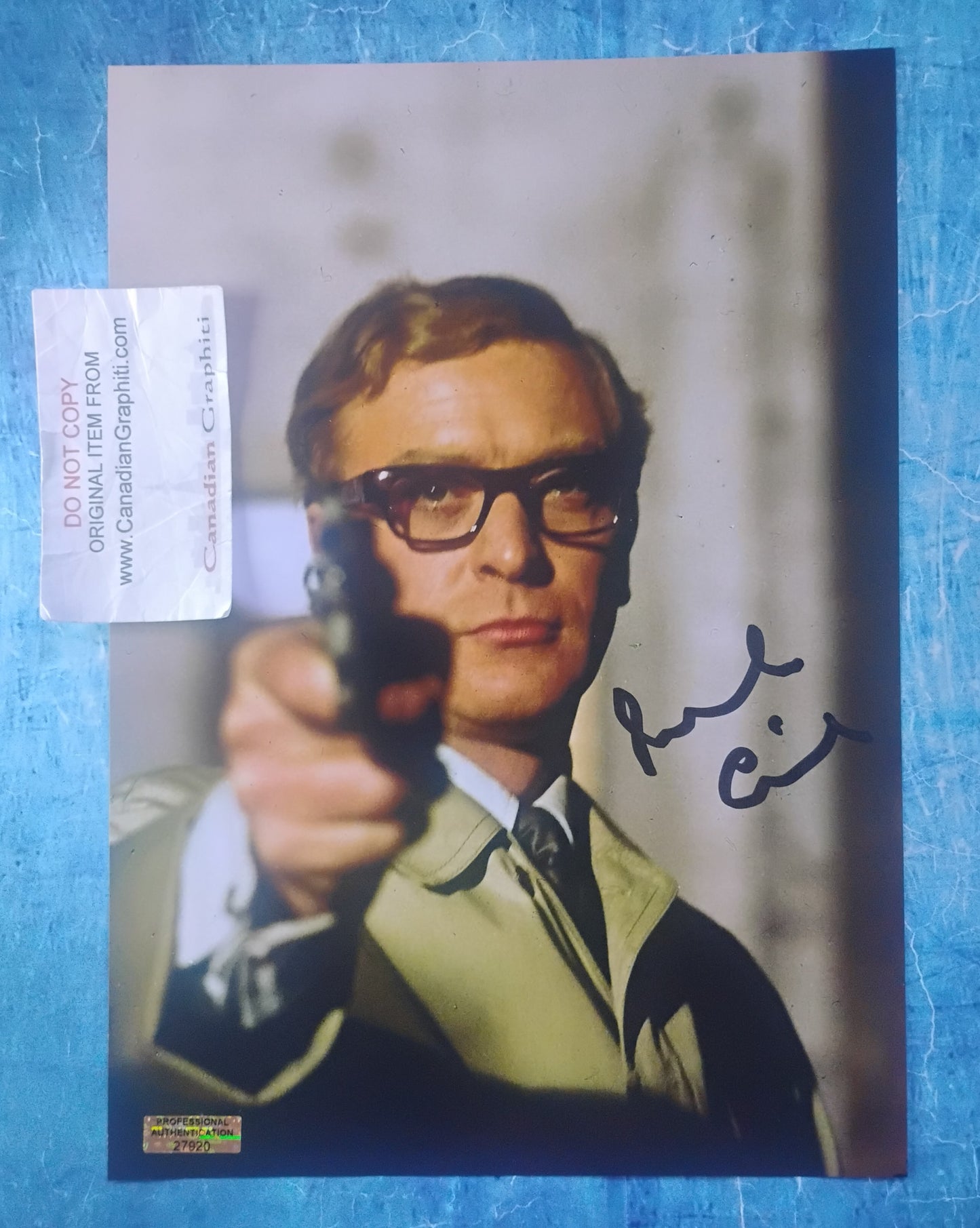 Michael Caine Hand Signed Autograph Photo COA