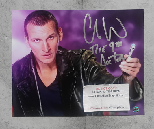 Christopher Eccleston Hand Signed Autograph 8x10 Photo COA Doctor Who