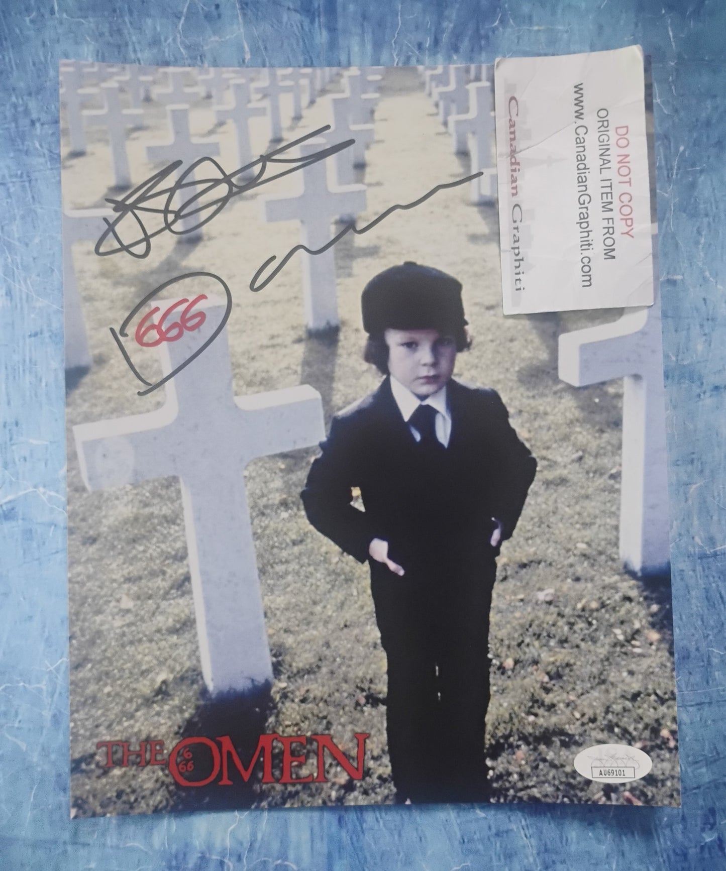 Harvey Stephens Hand Signed Autograph 8x10 Photo JSA COA The Omen