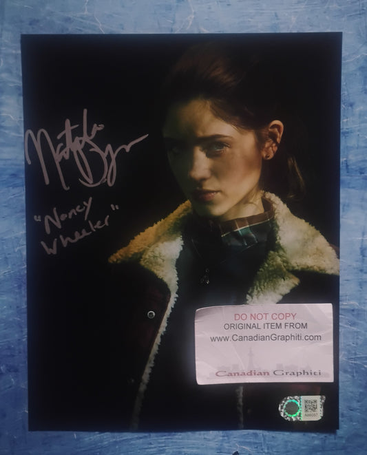 Natalia Dyer Hand Signed Autograph 8x10 Photo SWAU COA Stranger Things