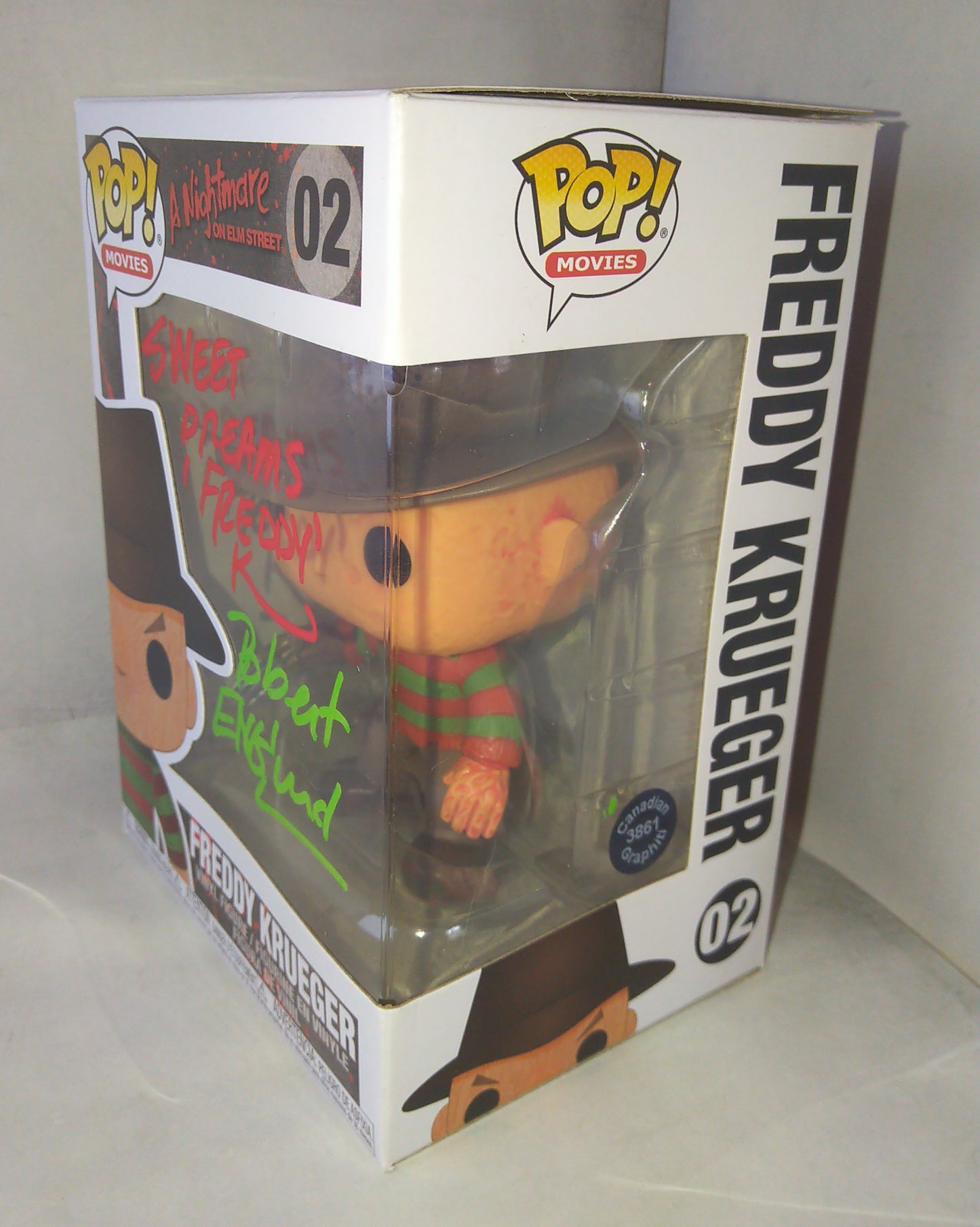 Robert Englund Hand Signed Autograph Freddy Krueger Funko Pop COA