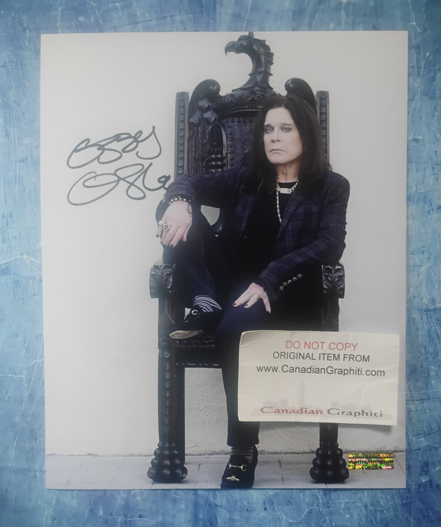 Ozzy Osbourne Hand Signed Autograph 8x10 Photo COA