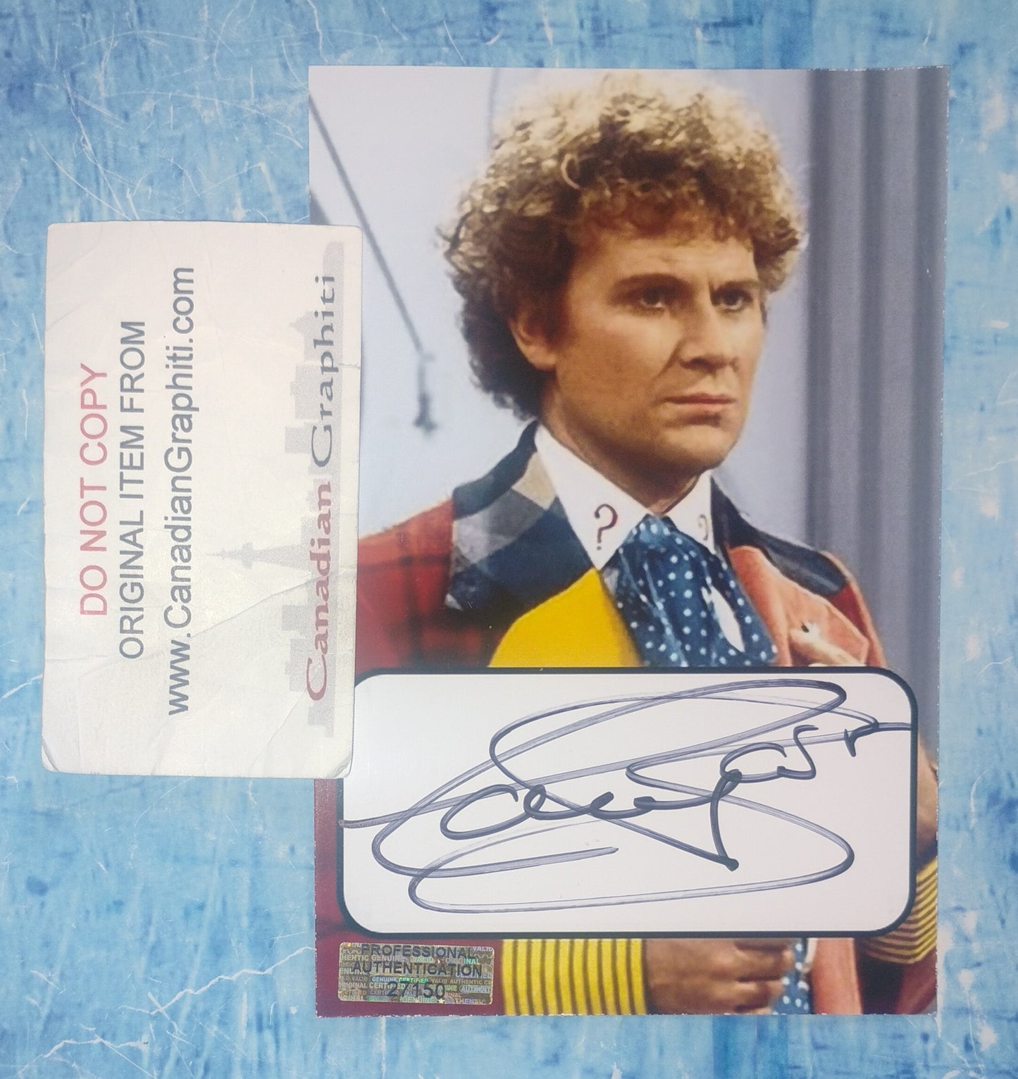 Colin Baker Hand Signed Autograph Photo COA Doctor Who