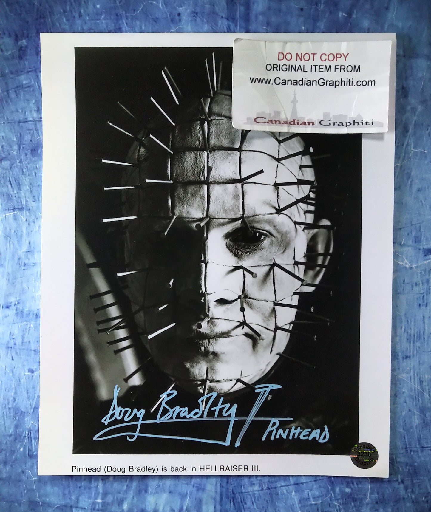 Doug Bradley Hand Signed Autograph 8x10 Photo COA Hellraiser