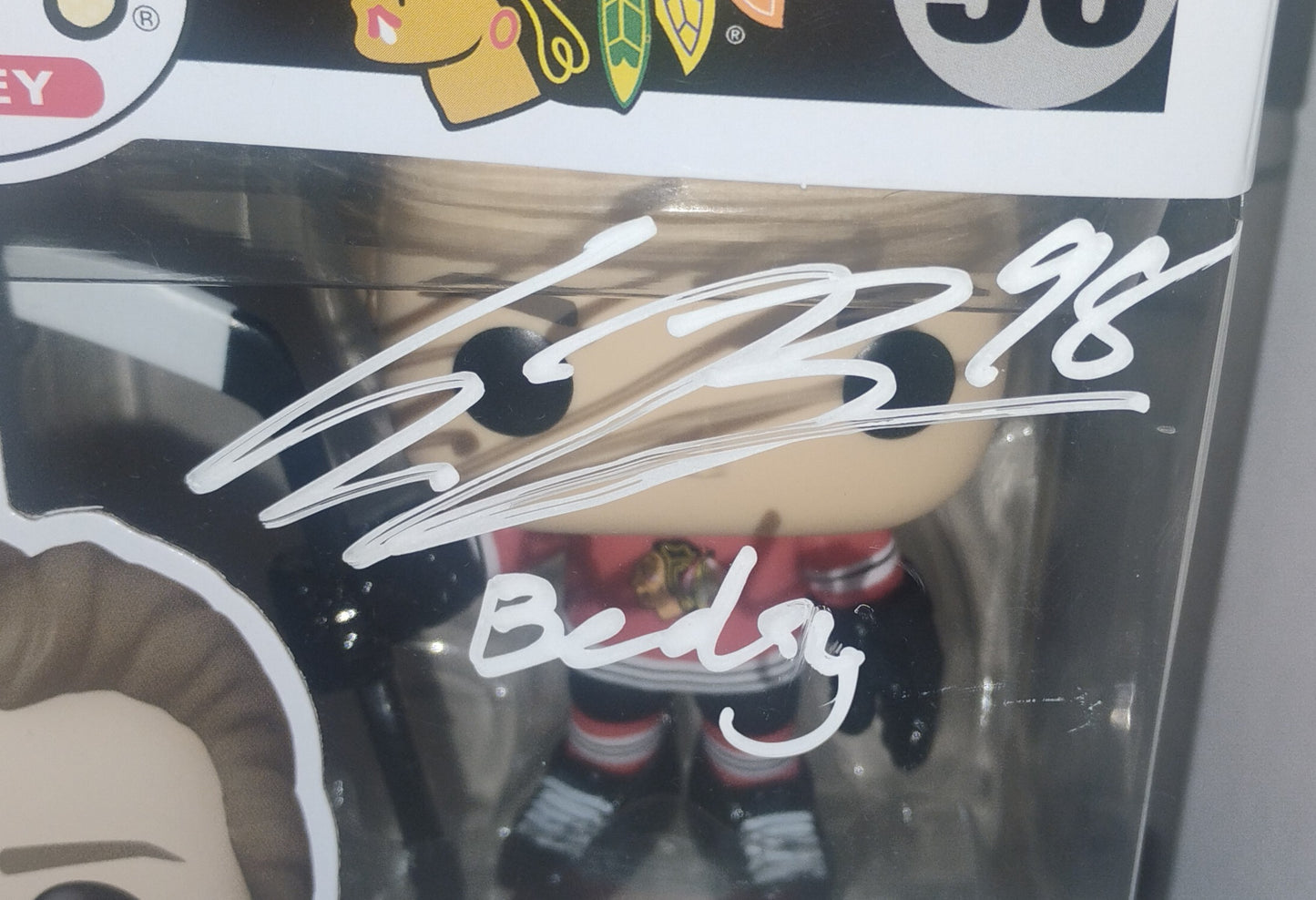 Connor Bedard Hand Signed Autograph Chicago Blackhawks Funko Pop COA