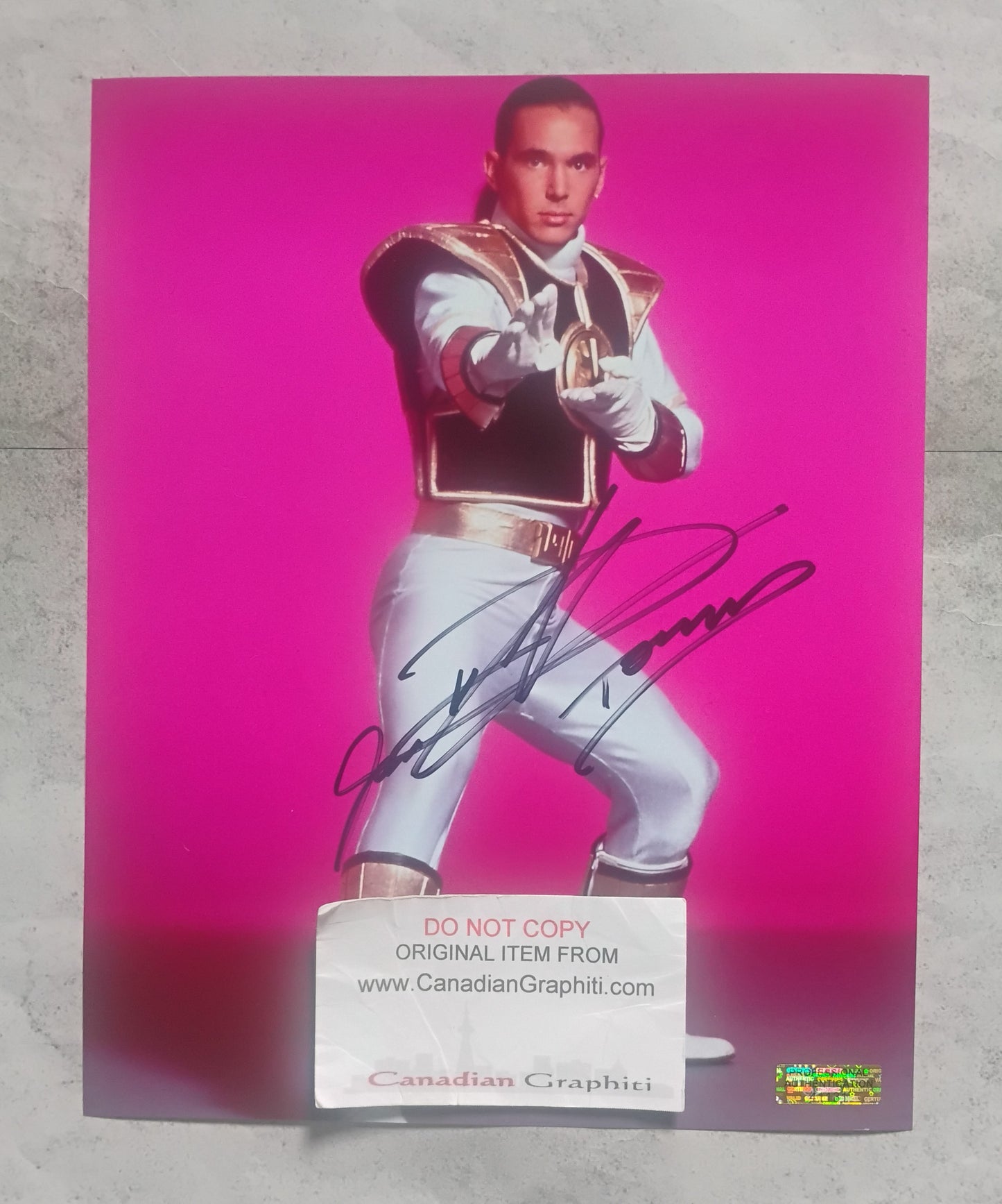 Jason David Frank Hand Signed Autograph 8x10 Photo COA Power Rangers