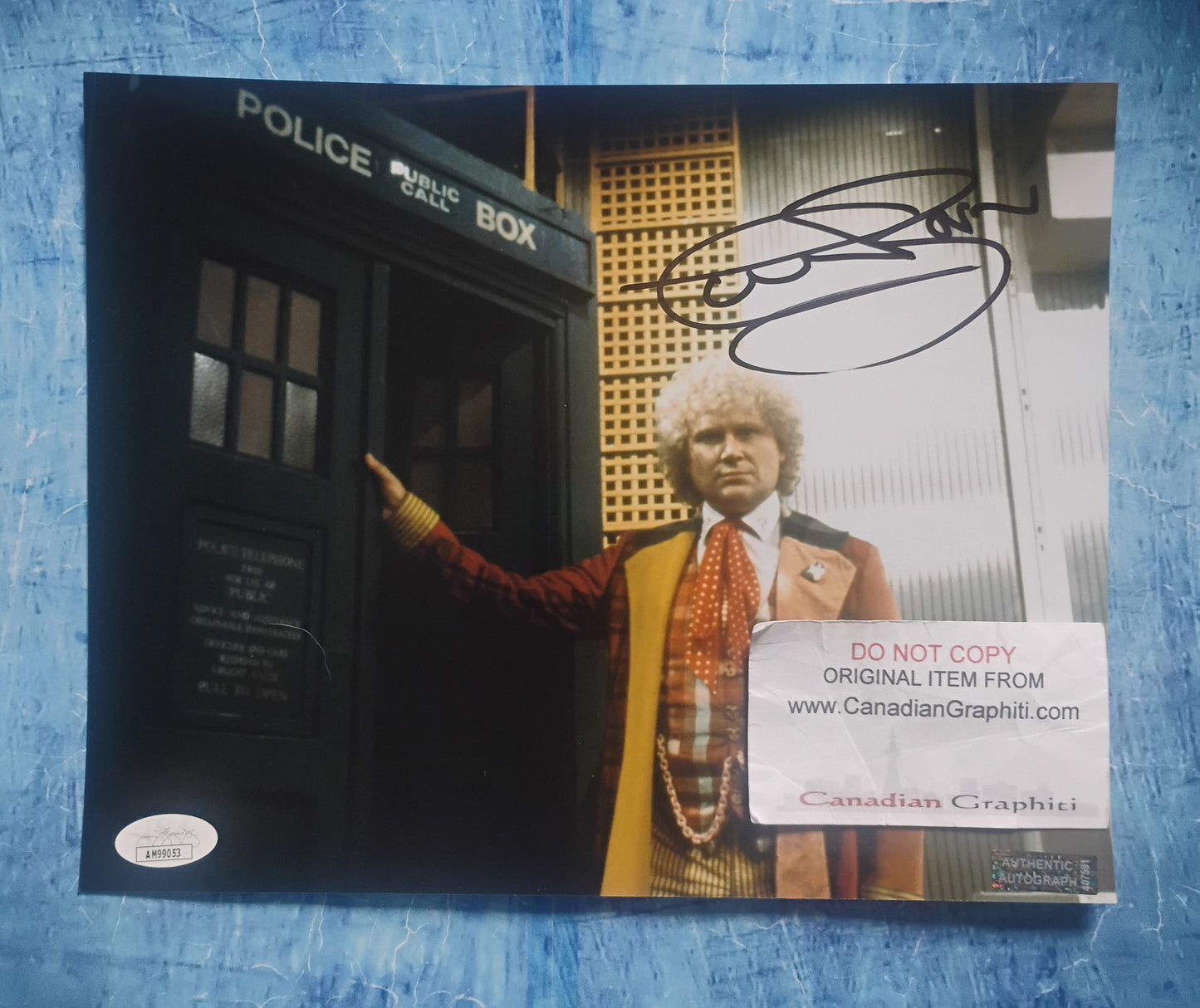 Colin Baker Hand Signed Autograph 8x10 Photo JSA COA Doctor Who