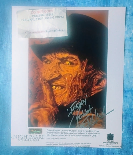 Robert Englund Hand Signed Autograph 8x10 Photo COA