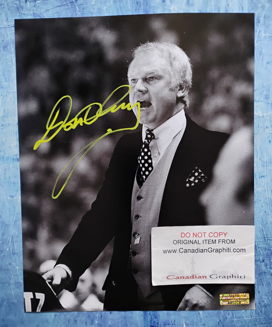 Don Cherry Hand Signed Autograph 8x10 Photo Coach's Corner