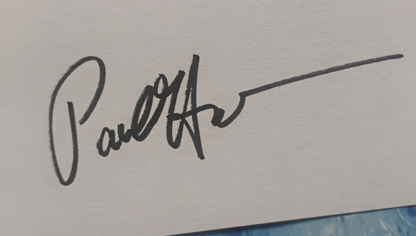 Paul Hogan Hand Signed Autograph Index Card COA Crocodile Dundee