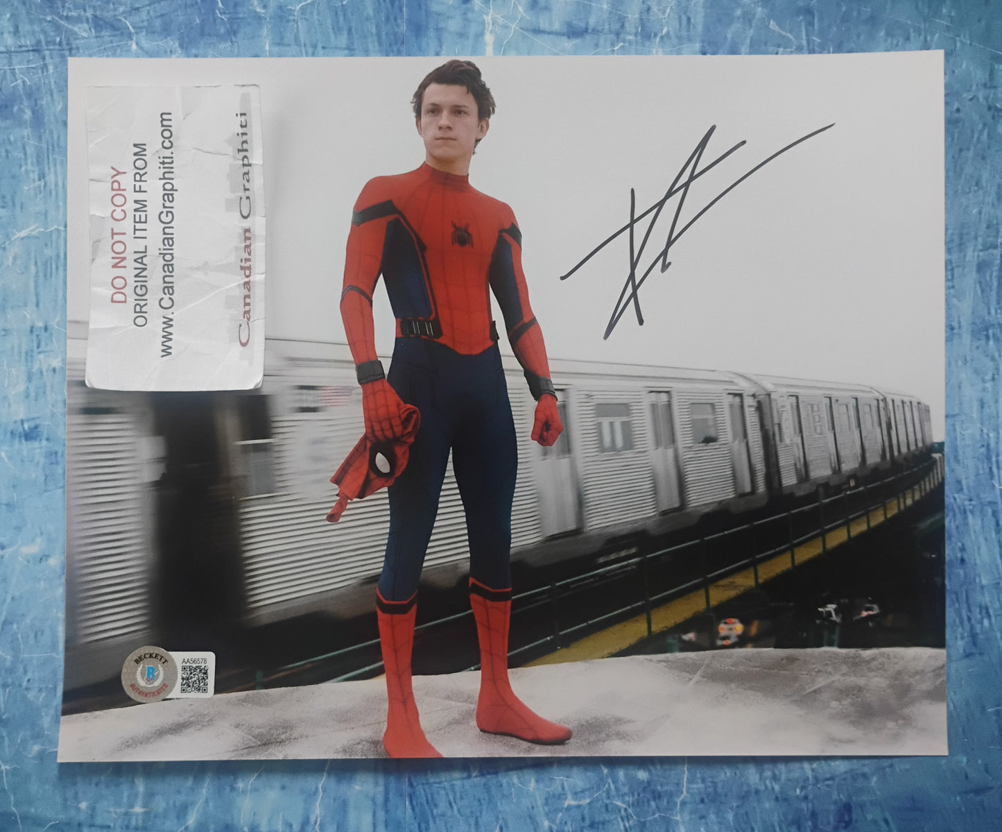 Tom Holland Hand Signed Autograph 8x10 Photo BAS COA Spider-man