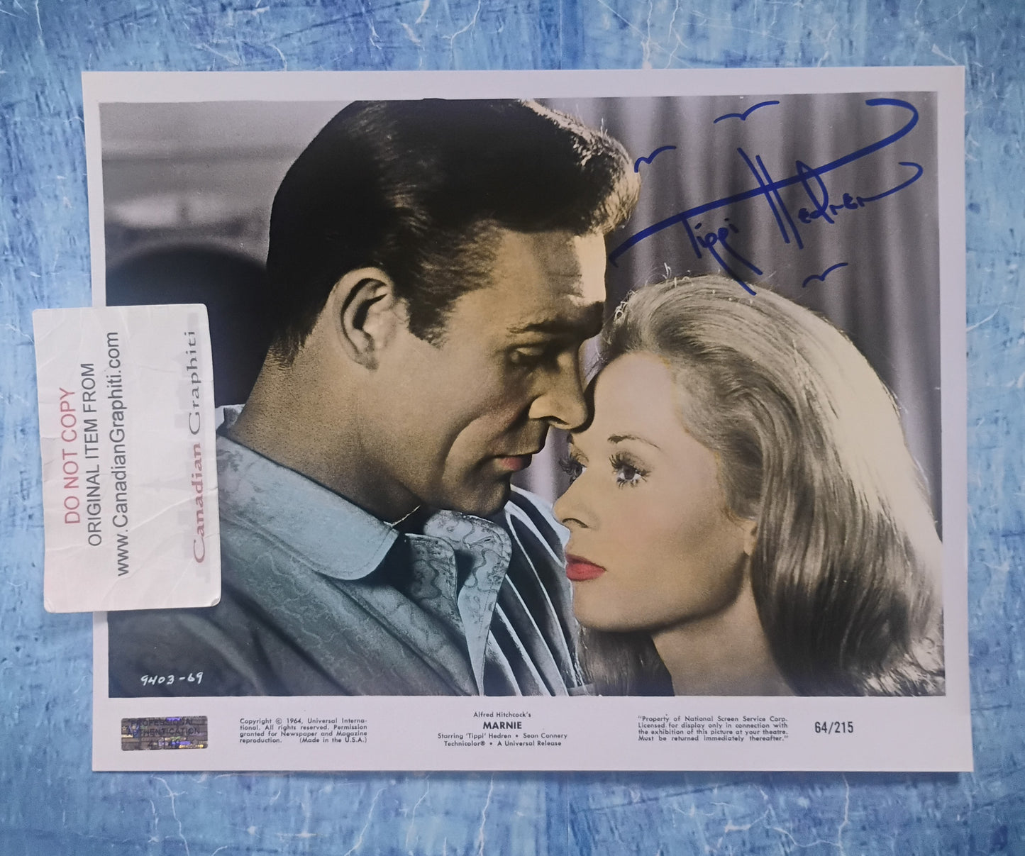 Tippi Hedren Hand Signed Autograph 8x10 Photo COA Marnie