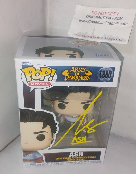 Bruce Campbell Hand Signed Autograph Ash Funko Pop COA Army Of Darkness