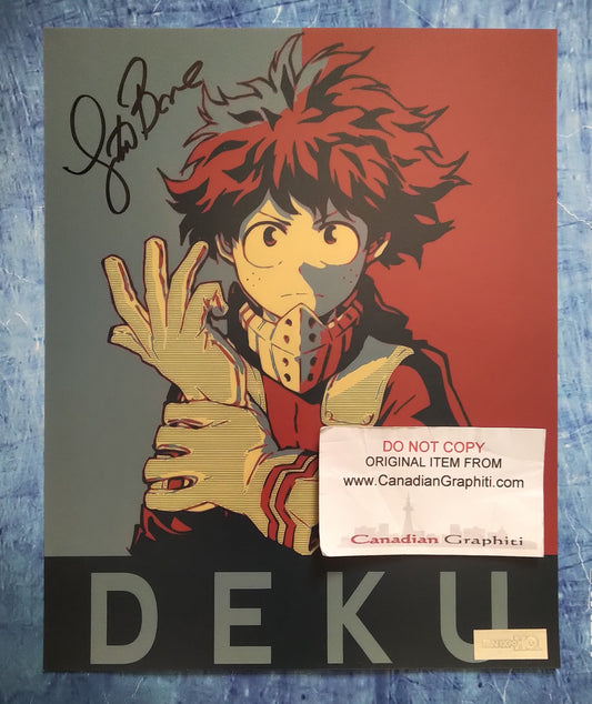 Justin Briner Hand Signed Autograph 8x10 Photo COA My Hero Academia