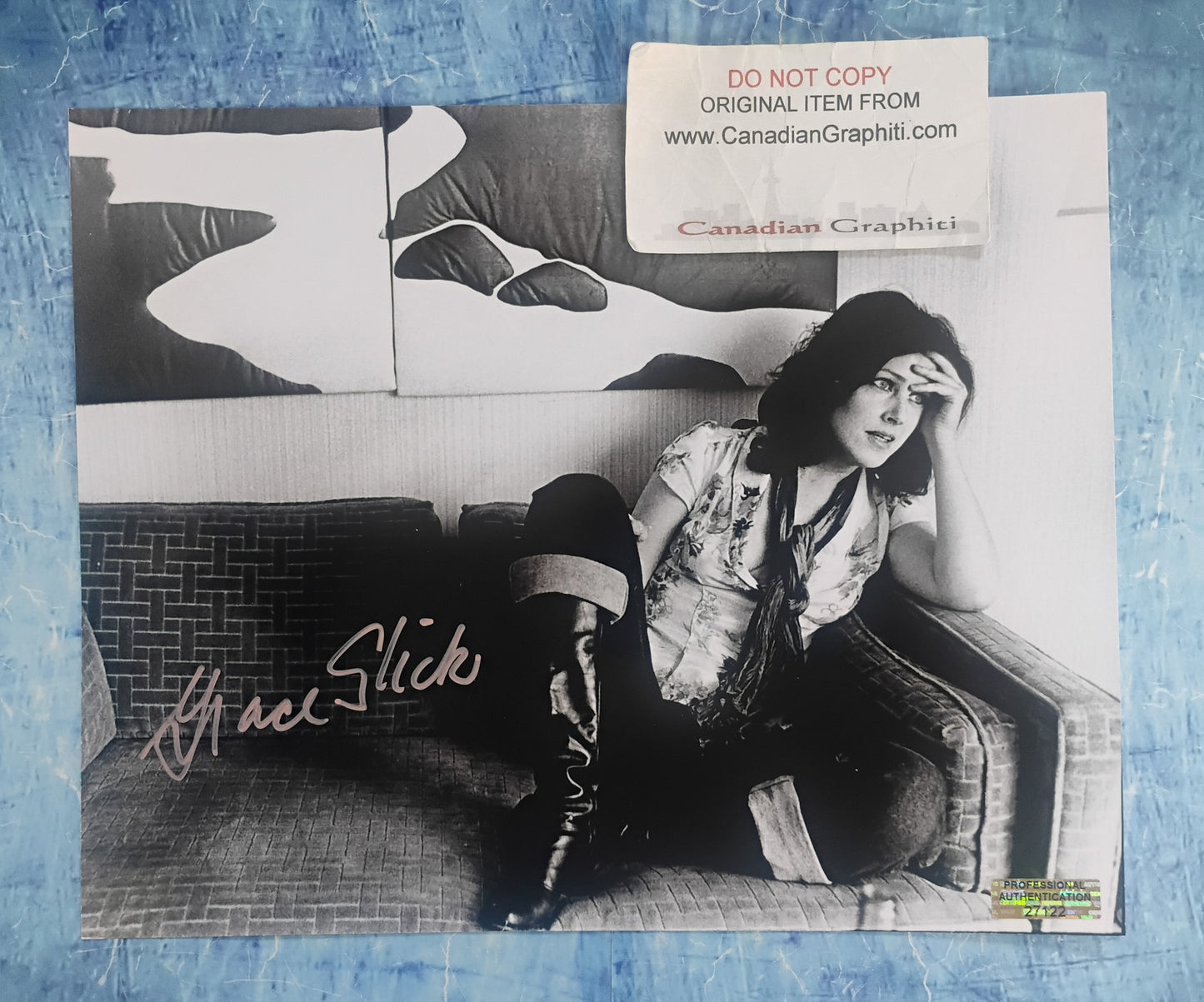 Grace Slick Hand Signed Autograph 8x10 Photo COA