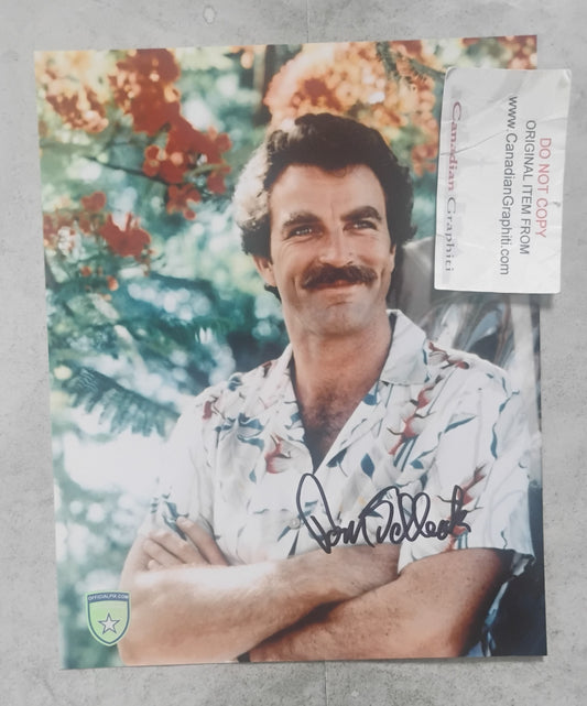 Tom Selleck Hand Signed Autograph 8x10 Photo OPix COA