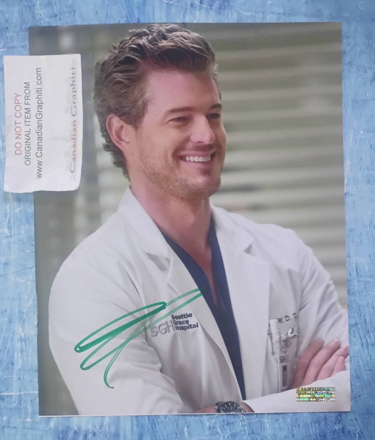Eric Dane Hand Signed Autograph 8x10 Photo COA Grey's Anatomy