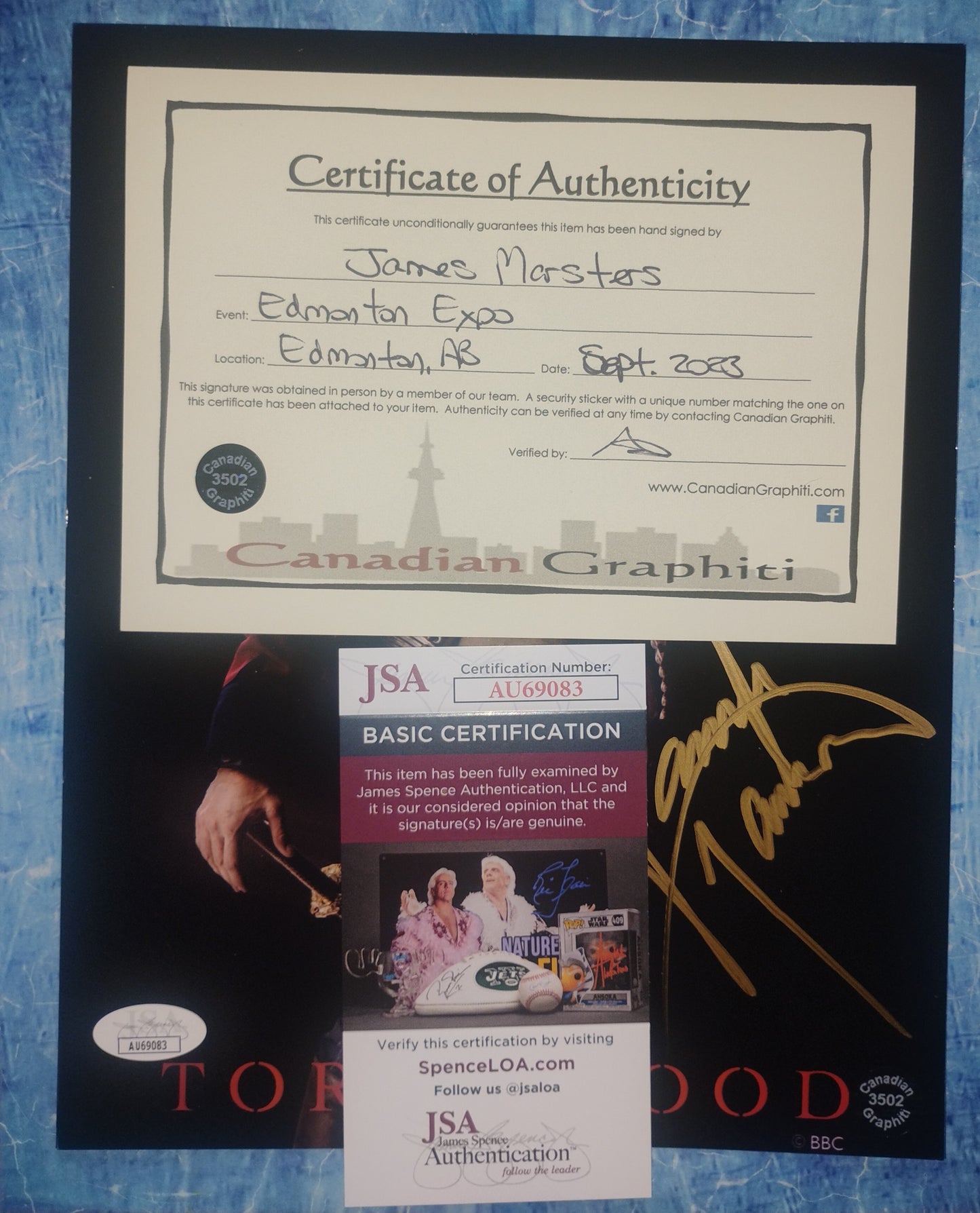 James Marsters Hand Signed Autograph 8x10 Photo JSA COA Torchwood