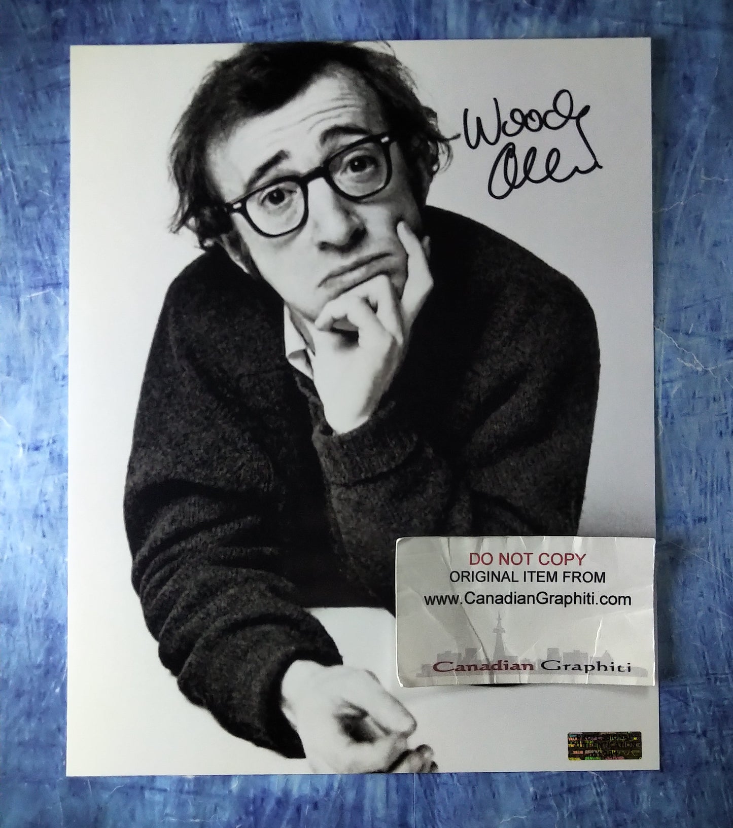 Woody Allen Hand Signed Autograph 8x10 Photo COA