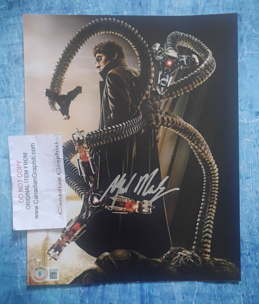 Alfred Molina Hand Signed Autograph 8x10 Photo BAS COA Spiderman