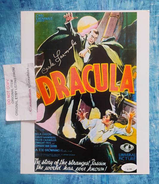 Carla Laemmle Hand Signed Autograph 8x10 Photo JSA COA