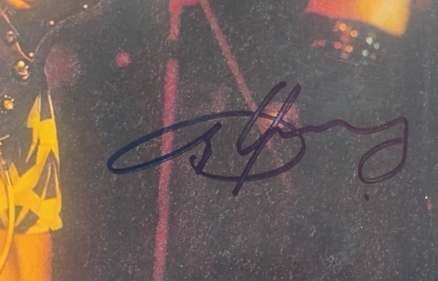 Angus Young AC/DC Hand Signed Autograph Photo JSA COA
