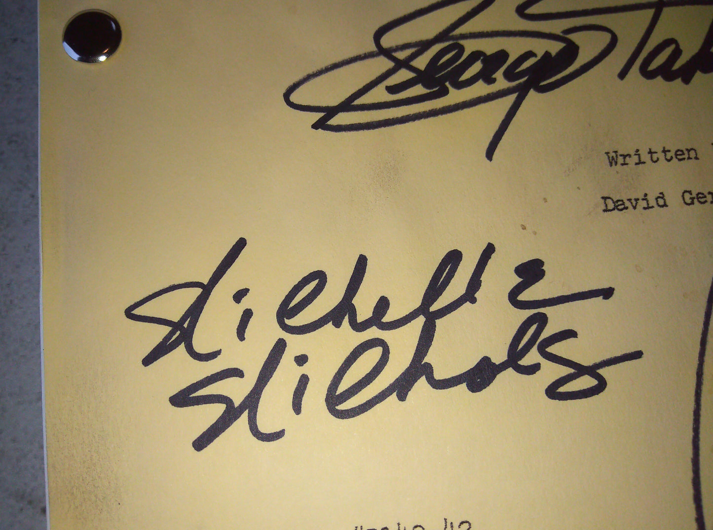 Star Trek 8x Cast Hand Signed Autograph Script COA Gene Roddenberry, Leonard Nimoy, William Shatner