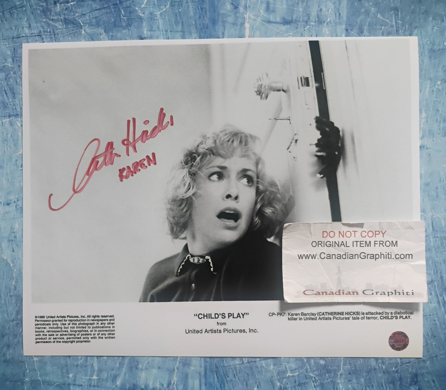 Catherine Hicks Hand Signed Autograph 8x10 Photo COA Child's Play