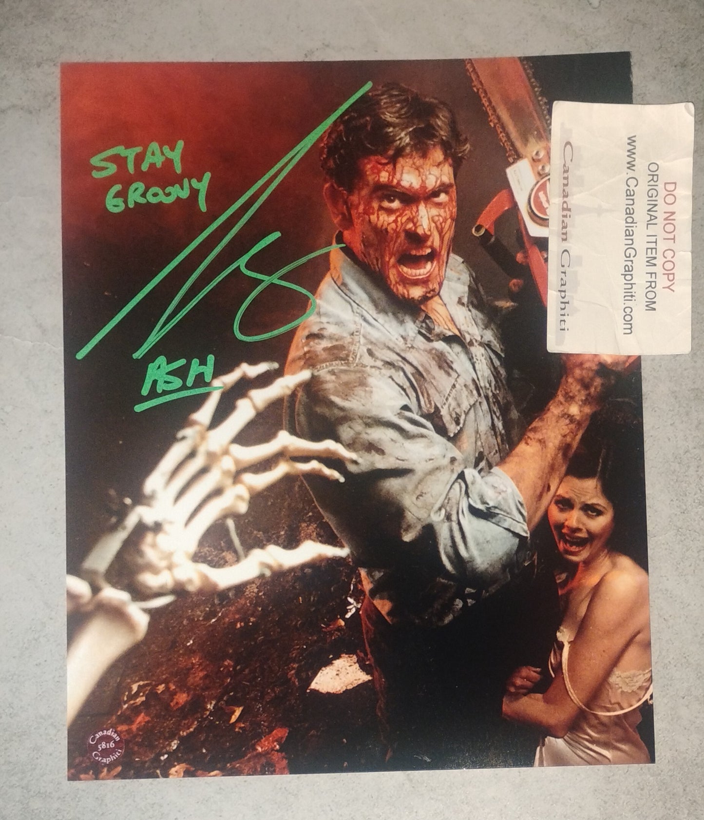 Bruce Campbell Hand Signed Autograph 8x10 Photo COA Evil Dead