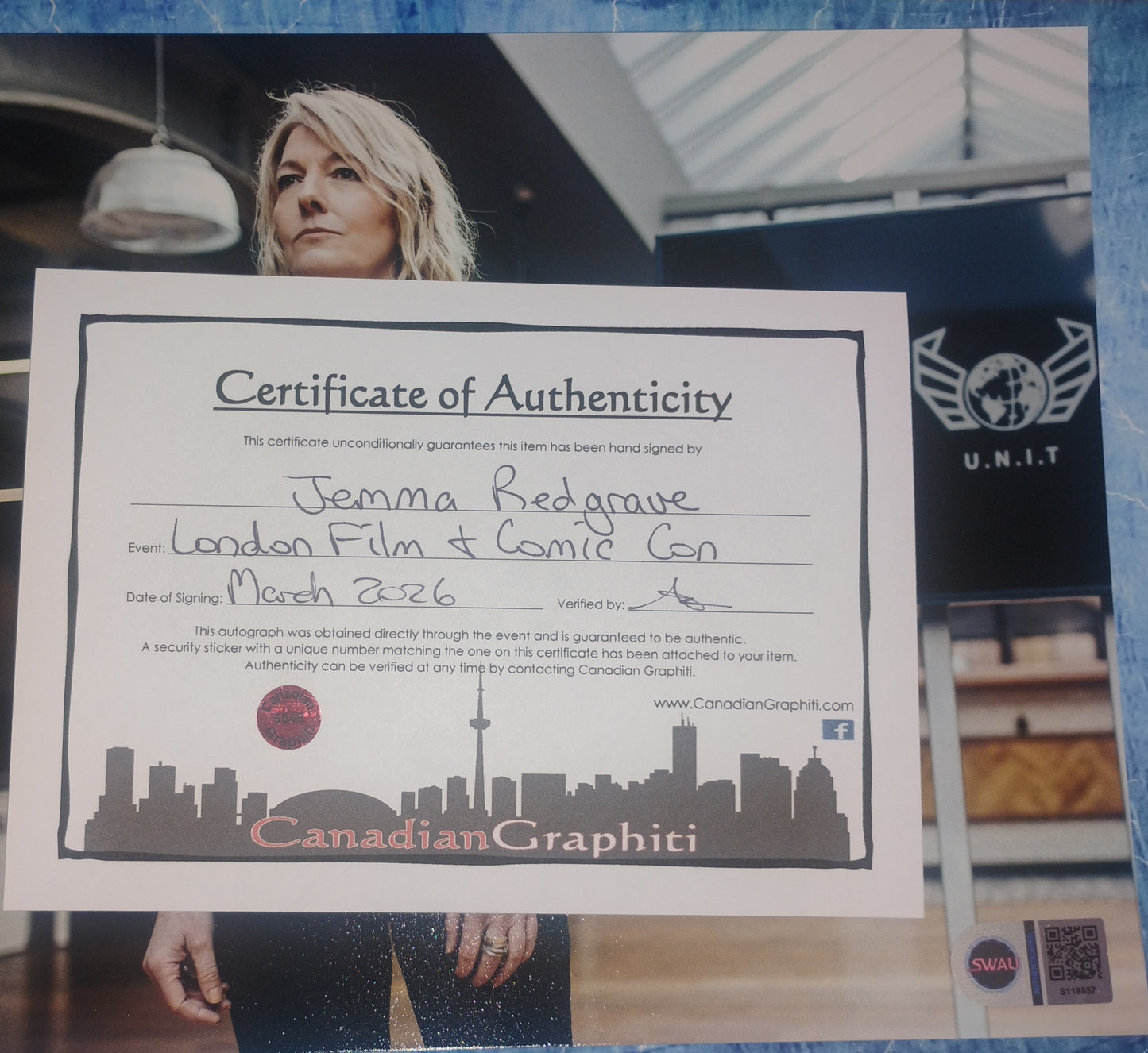 Jemma Redgrave Hand Signed Autograph 8x10 Photo SWAU COA Doctor Who