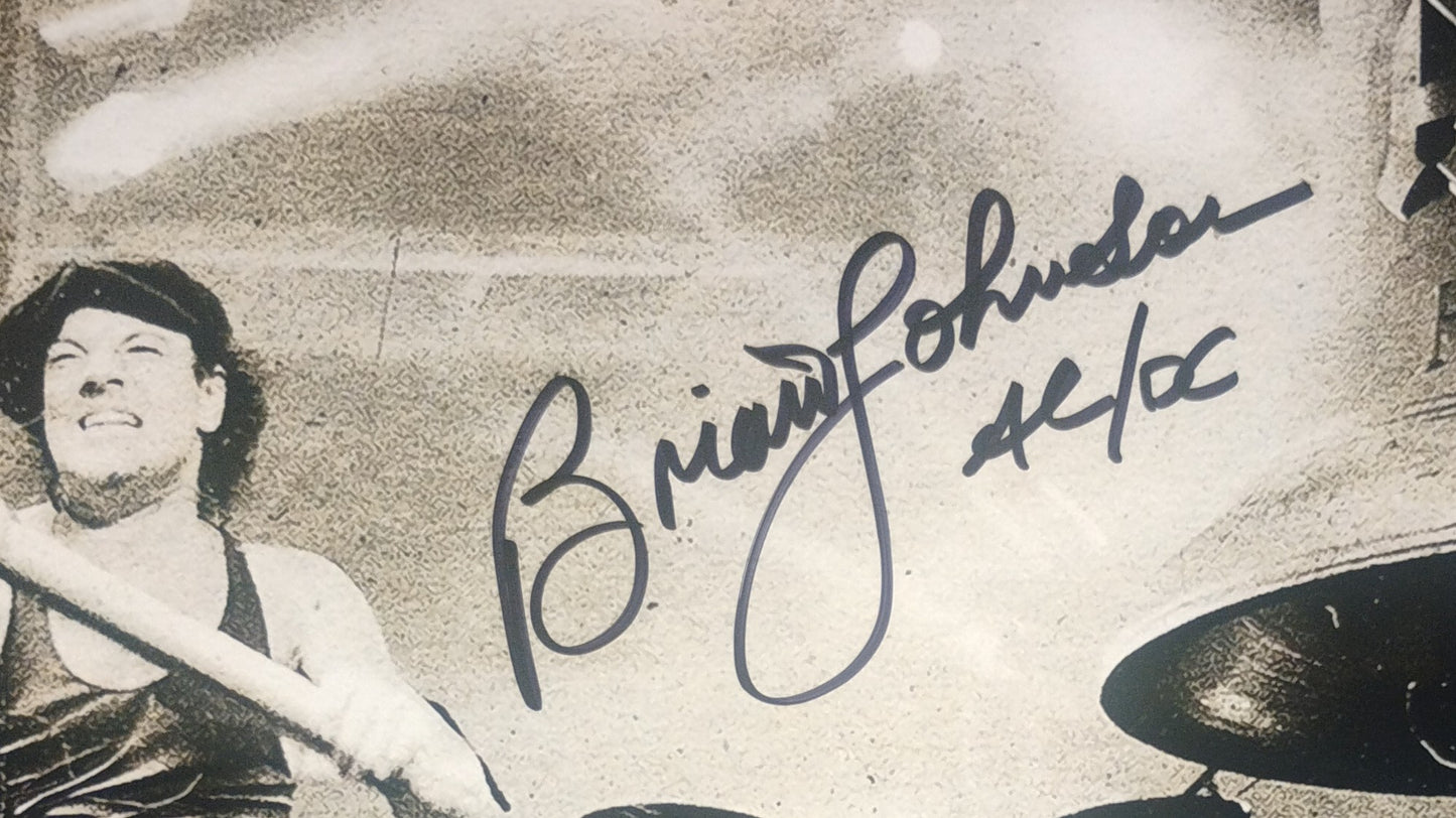 Brian Johnson AC/DC Hand Signed Autograph 8x10 Photo COA