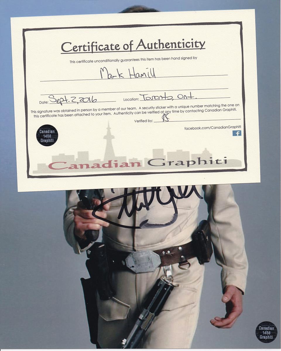 Mark Hamill Hand Signed Autograph 8x10 Photo COA Star Wars Luke Skywalker
