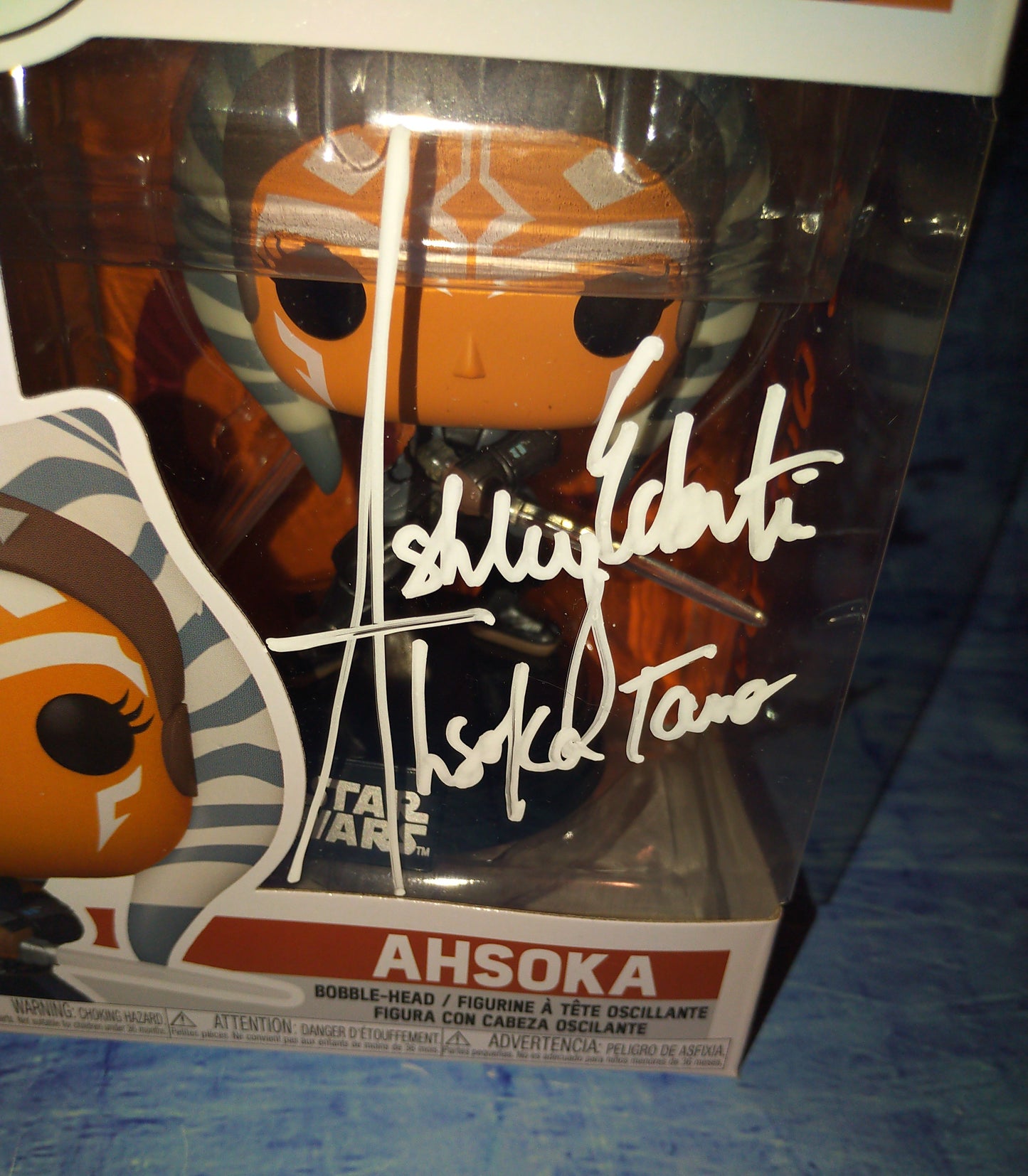 Ashley Eckstein Hand Signed Autograph Ahsoka Funko Pop Star Wars